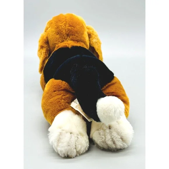 Animal Alley Basset Hound Dog Brown White Plush Stuffed Animal Toys R Us 2000 - Picture 4 of 9